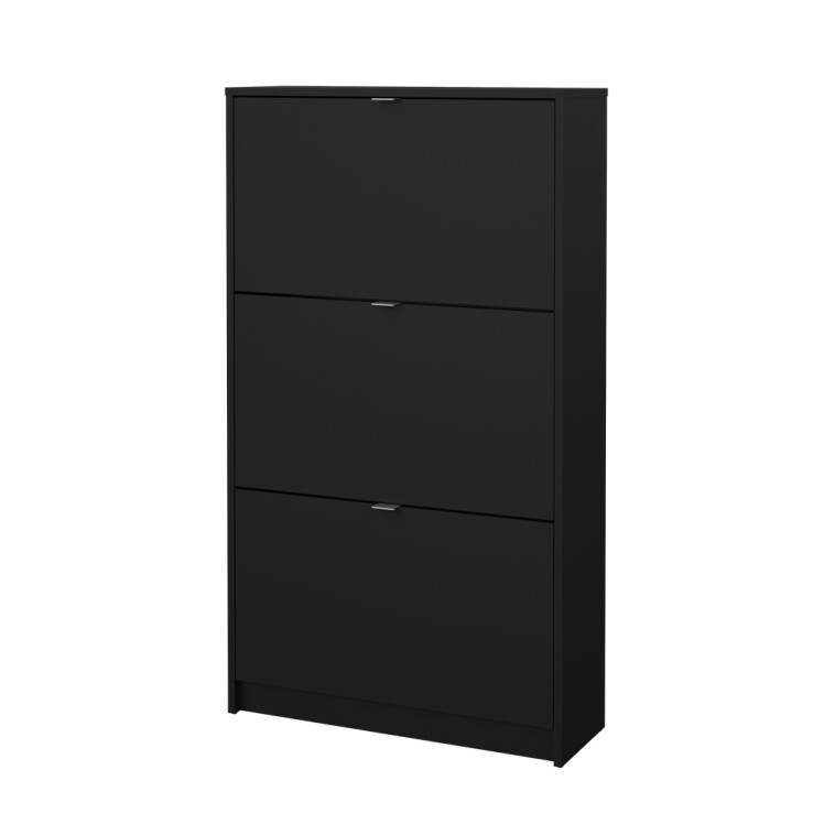 Shoes Shoe Cabinet W 3 Tilting Doors And 2 Layers 59006gmgm