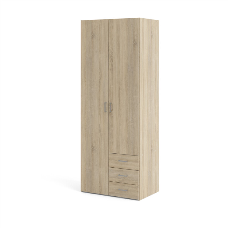 Space Wardrobe With 2 Doors 3 Drawers 200 70425akak